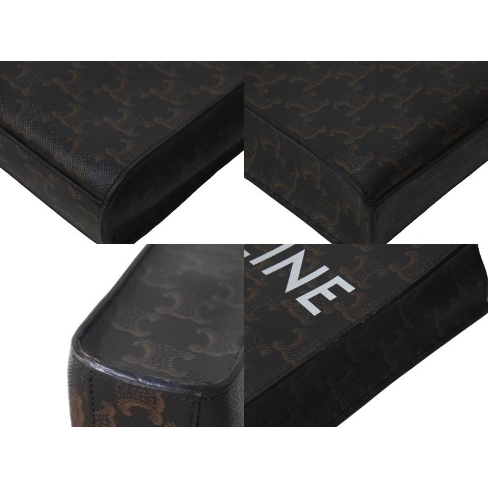 CELINE Vertical Triomphe Canvas Handbag Logo - Picture 8 of 9